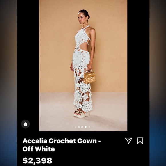 Cult Gaia Accalia Crochet Gown - Picture 6 of 15